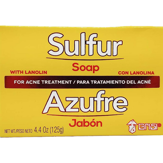 Jabón de Azufre al 10% de Azufre, excelente para el tratamiento del acné
Sulfur Soap Acne Treatmen
