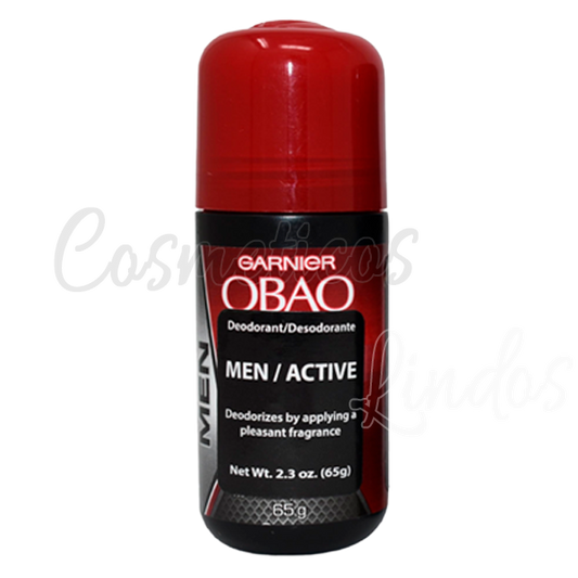 Garnier  OBAO Desodorante  Activo para Hombres 65g (3Pcs)