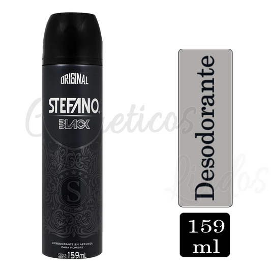 Desodorante Stefano  Black Aerosol 