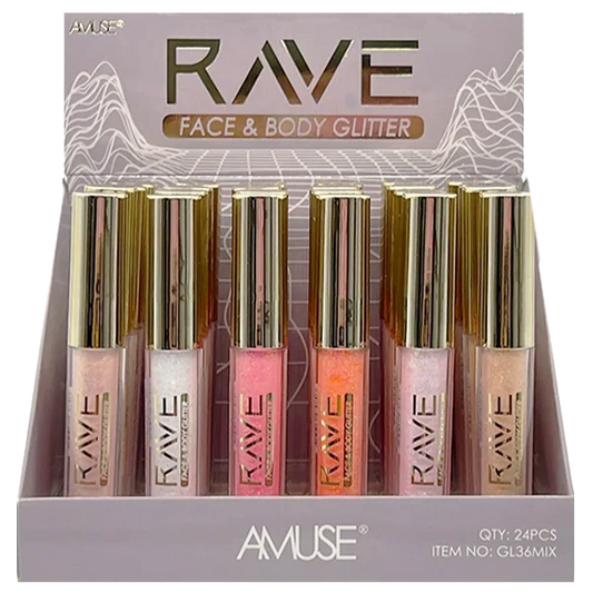 Rave Face Body Glitter Amuse GL36MIX