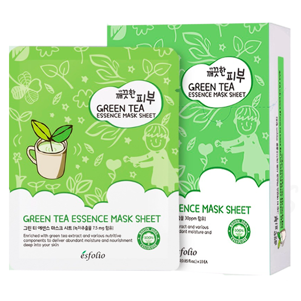Esfolio Green Tea Essence Mask Sheet 