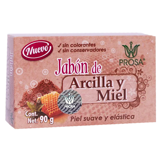 Prosa Jabón  Arcilla y Miel 90g piel suave y elastica