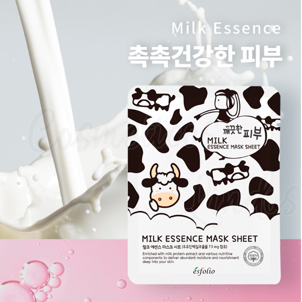 Milk Essence Mask Sheet, Esfolio (1 Pack of 10 Sheets)