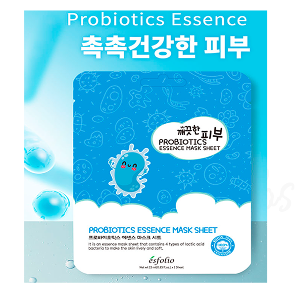 Prebiotics Essence Mask Sheet, Esfolio (1 Pack of 10 Sheets)