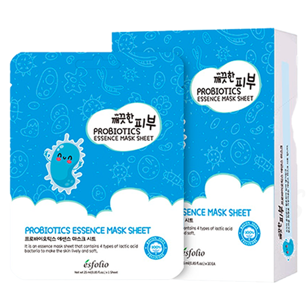 Prebiotics Essence Mask Sheet, Esfolio (1 Pack of 10 Sheets)