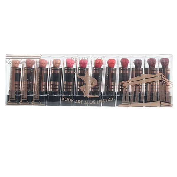 Princess Body Art Aloe Lipstick, matte lipstick, venta mayoreo, cosmeticos