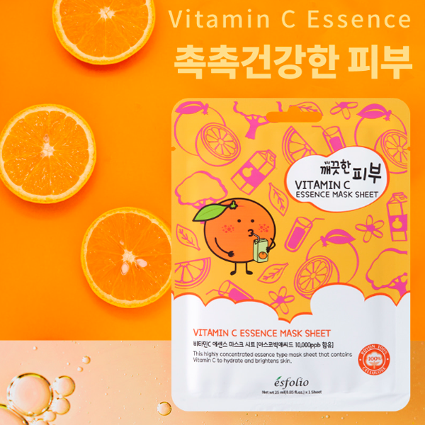 Vitamin C Essence Mask Sheet, Esfolio 
