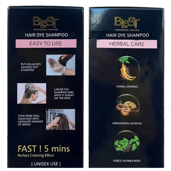 Blest Brown Gold Hair Dye Shampoo HD-772