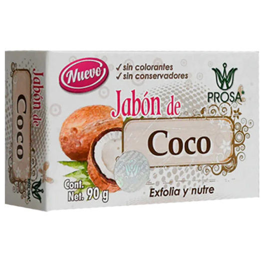 Prosa Jabón  de coco 90g piel exfolia y nutre
