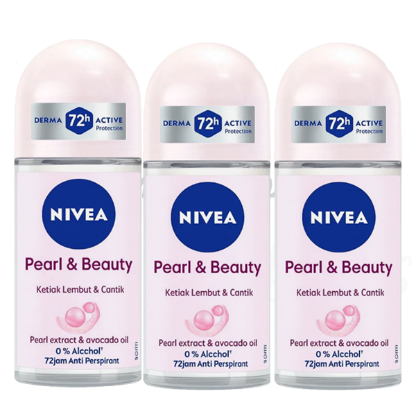 Nivea  Pearl & Beauty Deodorant Anti-Transpirant ROLL-ON, 50 ML