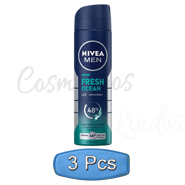 Buy NIVEA MEN Fresh Ocean Deodorant Spray. Experience 48H reliable antibacterial protection & long-lasting aqua freshness with Infinifresh technology.