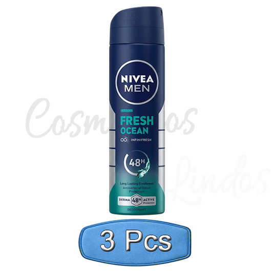 Buy NIVEA MEN Fresh Ocean Deodorant Spray. Experience 48H reliable antibacterial protection & long-lasting aqua freshness with Infinifresh technology.