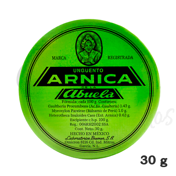 ARNICA LA ABUELA OINTMENT 30 grs each Made in Mexico Pomada Original