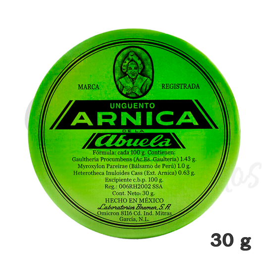 ARNICA LA ABUELA OINTMENT 30 grs each Made in Mexico Pomada Original