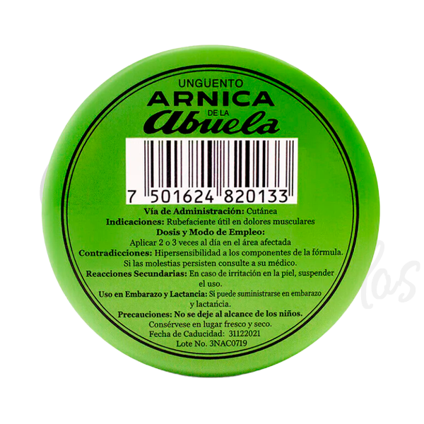 ARNICA LA ABUELA OINTMENT 30 grs each Made in Mexico Pomada Original