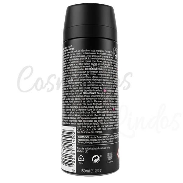 Axe Excite Deodorant Body Spray 48H Non Stop Fresh Coconut Black Pepper Men