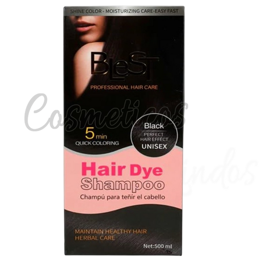 2Pcs Blest Black Hair Dye Shampoo HD-770