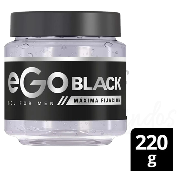 EGO Black Hair Gel for Men - Maximum Strength Hold 220g