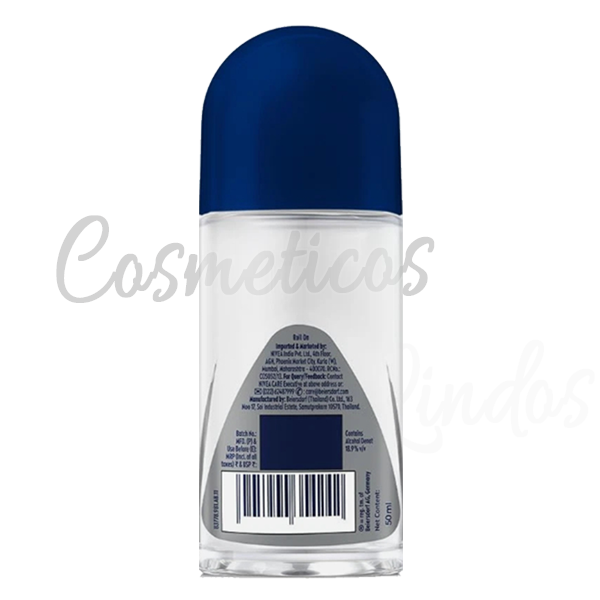 3Pcs Nivea Men Black & White Invisible Deodorant Anti-Transpirant ROLL-ON, 50 ML