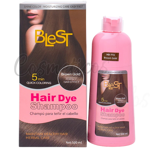 Blest  Brown Gold Hair Dye Shampoo HD-772