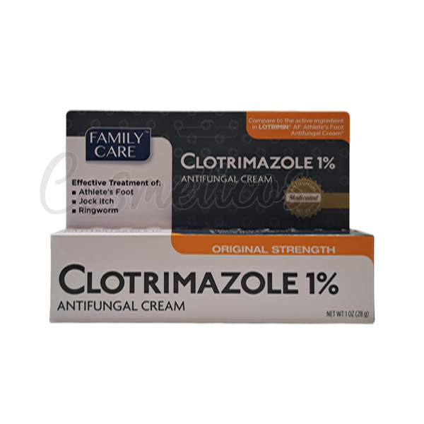 3Pcs Family Care Clotrimazole 1% Antifungal Cream Treatment Athlete Foot 28g