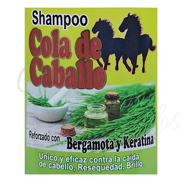 Shampoo Cola de Caballo Reforzado con Bergamota y Keratina 32Oz

Único y eficaz contra la caida de cabello, resequedad brillo.