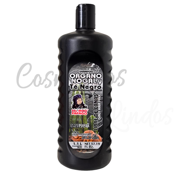 Del Indio Papago Organo Nogal & Black Tea Shampoo  Grey Hair Free  1.1L