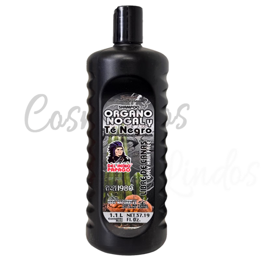 Del Indio Papago Organo Nogal & Black Tea Shampoo  Grey Hair Free  1.1L