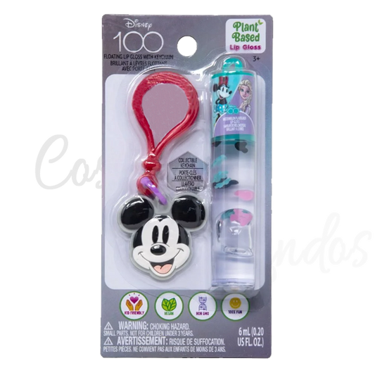 Disney 100 Floating Lip Gloss  With Collectible Keychain
mikey mouse