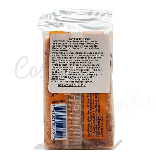 3Pcs Esponjabon Coffee Soap Sponge 2 in 1 Revitalizing Anti Cellulite Firming 4.2oz