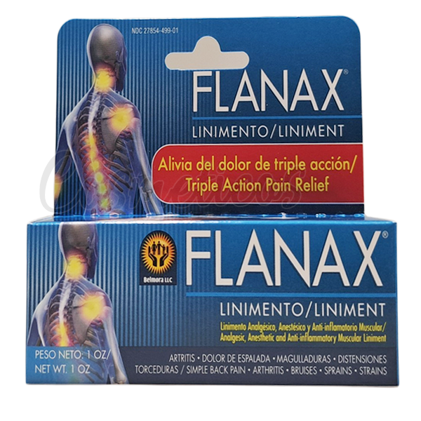 Flanax Pain Relief Liniment 1oz - Triple Action for Muscle