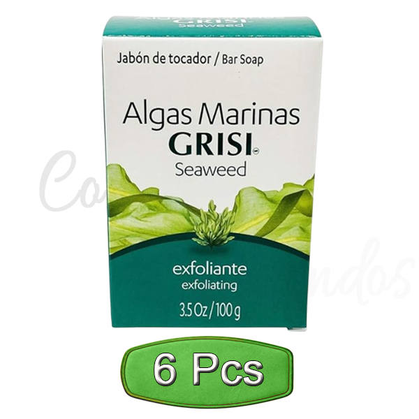 Grisi Seaweed Soap Bar 3.5oz 100g Algas Marinas Anti Cellulite Exfoliating