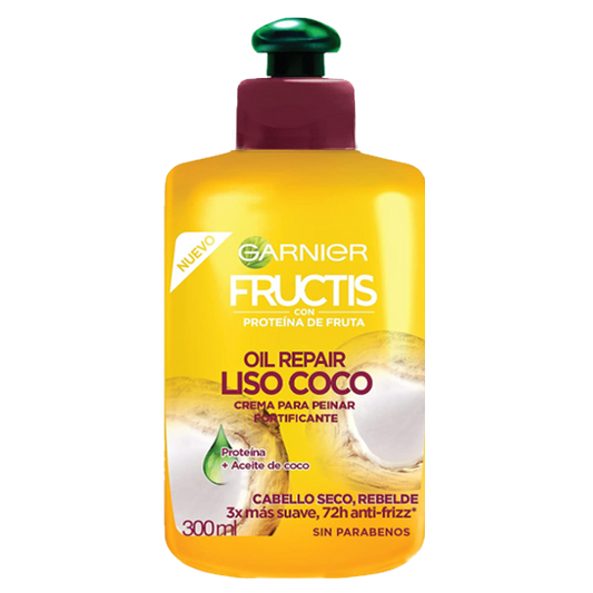 Garnier fructis Liso Coco Crema para peinar