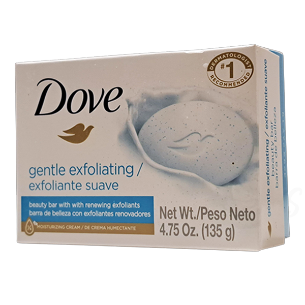 12Pcs Dove Gentle Exfoliating Soap Bar 4.75oz 135g Smooth Skin Renewal Cleanser