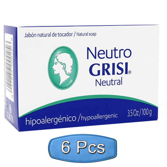 Grisi Neutral Hypoallergenic Soap Bar 3.5 oz / 100g – Safe Daily Facial & Body Cleansing