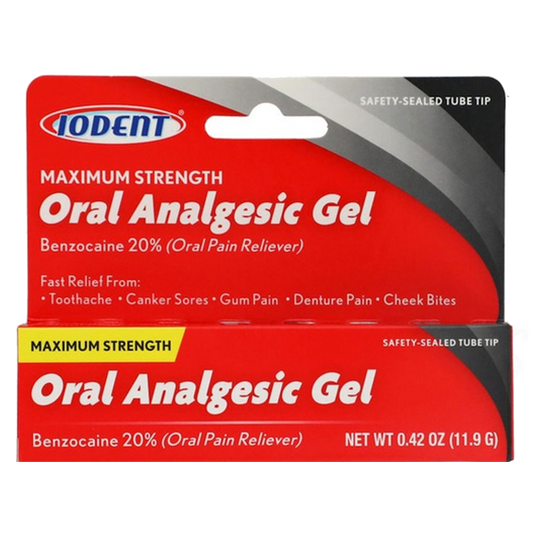 Oral Analgesic Gel Maximum Strength Toothache Pain Relief 0.42 0z