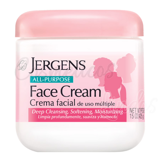 Jergens All-Purpose Face Cream 15oz Deep Cleansing, Moisturizing & Softening Facial Moisturizer