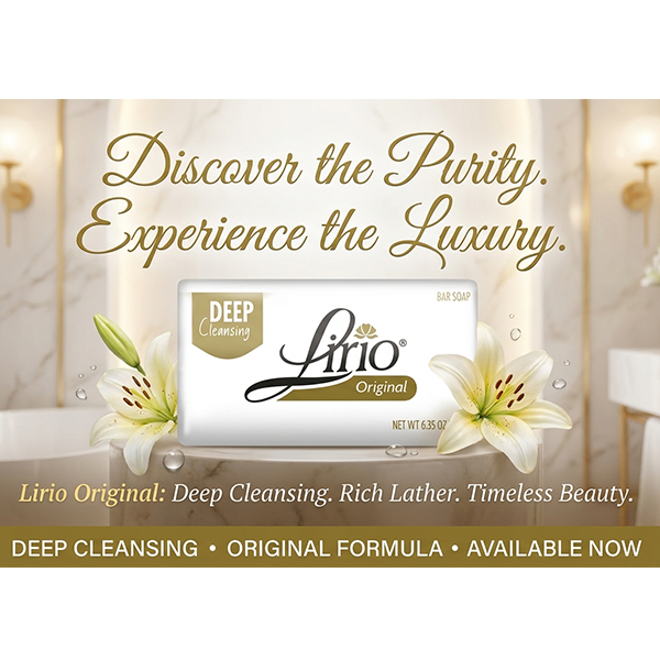 6Pcs Lirio Original Bar Soap 6.35oz 180g Deep Cleansing Bath Body Wash Traditional
