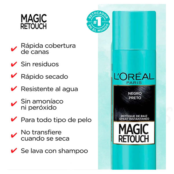 LOREAL MAGIC RETOUCH NEGRO (BLACK)
