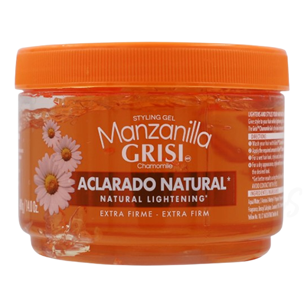Grisi Chamomile Styling Gel 14oz Manzanilla Natural Hair Lightening Extra Firm