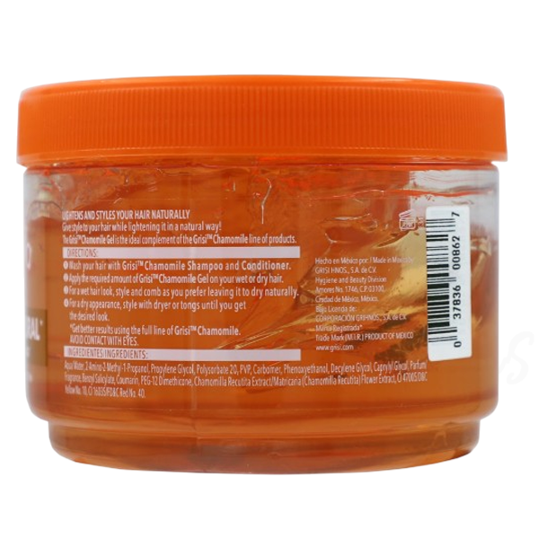 Grisi Chamomile Styling Gel 14oz Manzanilla Natural Hair Lightening Extra Firm