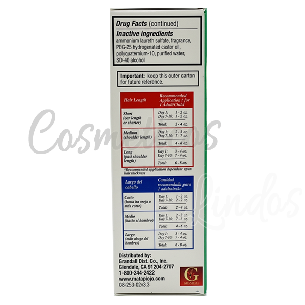 Lice Shampoo MATA PIOJOS 2FL Oz