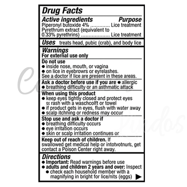 Lice Shampoo MATA PIOJOS 2FL Oz