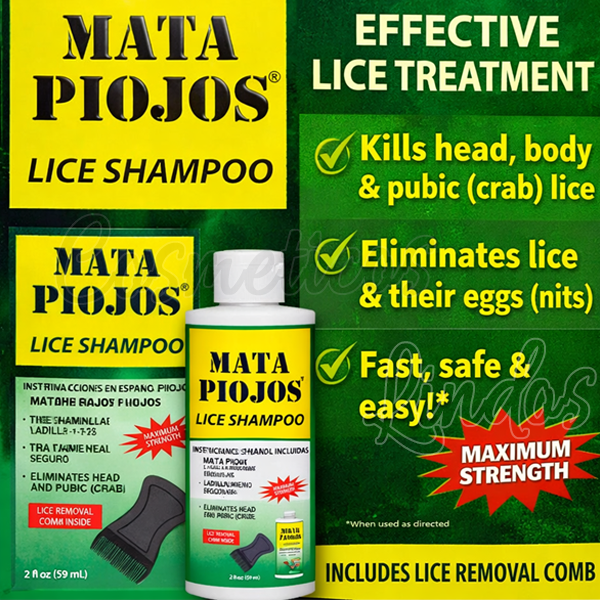 Lice Shampoo MATA PIOJOS 2FL Oz