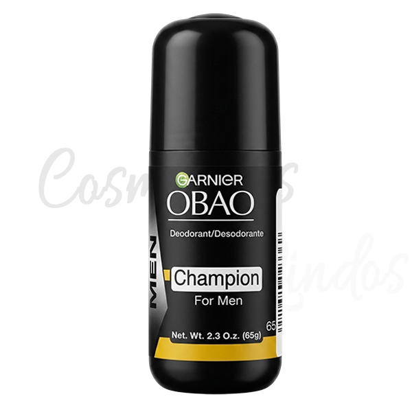 3Pcs Garnier Obao Men Champion Roll On Deodorant 2.3oz 65g Antiperspirant Sweat