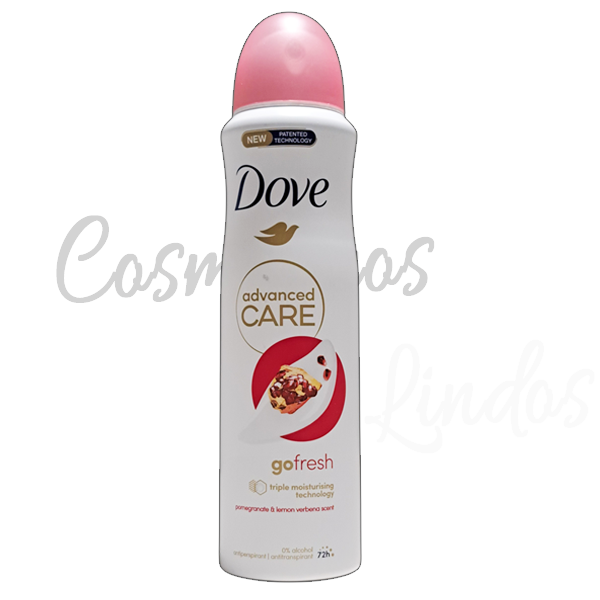 Dove Advanced Care Go Fresh Pomegranate & Lemon Verbena Antiperspirant 150ml 72h