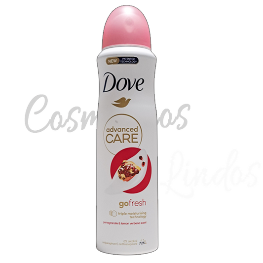 Dove Advanced Care Go Fresh Pomegranate & Lemon Verbena Antiperspirant 150ml 72h