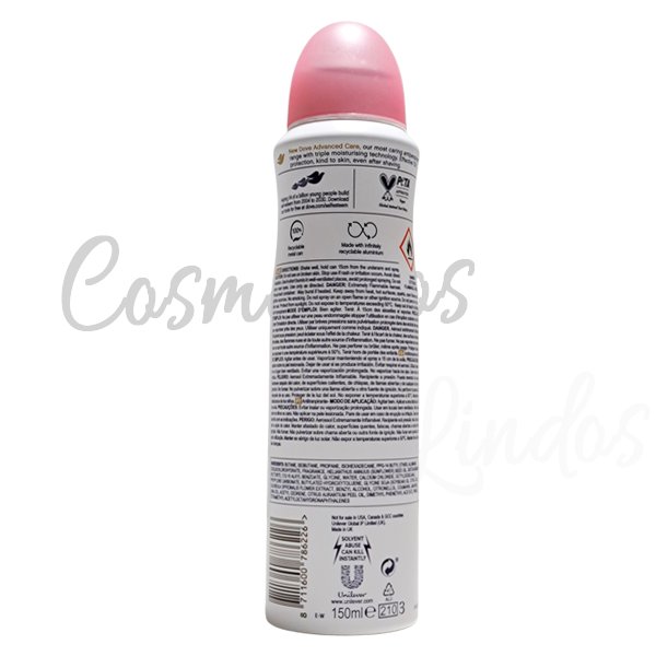 Dove Advanced Care Go Fresh Pomegranate & Lemon Verbena Antiperspirant 150ml 72h