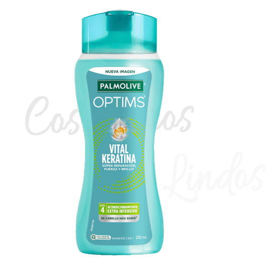 Palmolive Shampoo Optims 4 Acondicionamiento Extra Intensivo  700ml, shampoo keratina