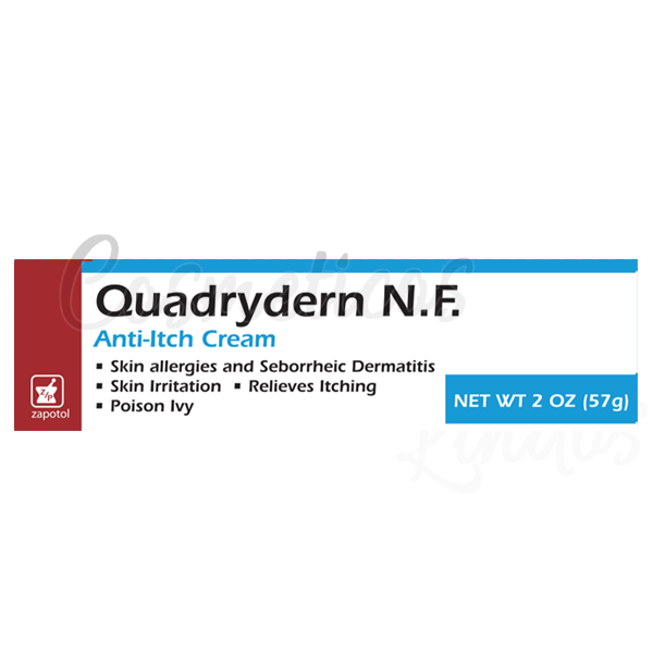 Quadrydern N.F. Anti-Itch Cream – 2 oz (57g) Exp 5/28